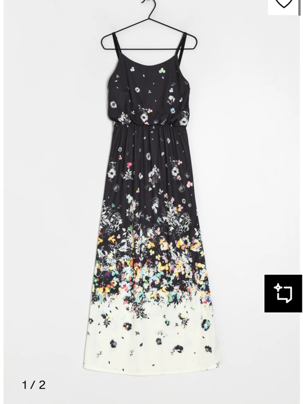 Desigual Ombre Floral Printed Maxi Dress